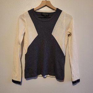 Rag & Bone Geometric Crew Sweater sz XS